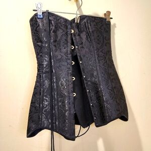 CAMELLIAS Black Corset size M